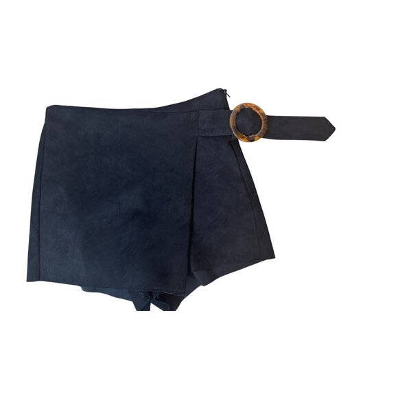 2/$30 ZARA XS Black Skort With Tortoise Ring Detail Polyester & Elastane - Picture 7 of 12